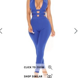 Don’t Call Me Up Royal Blue Jumpsuit
